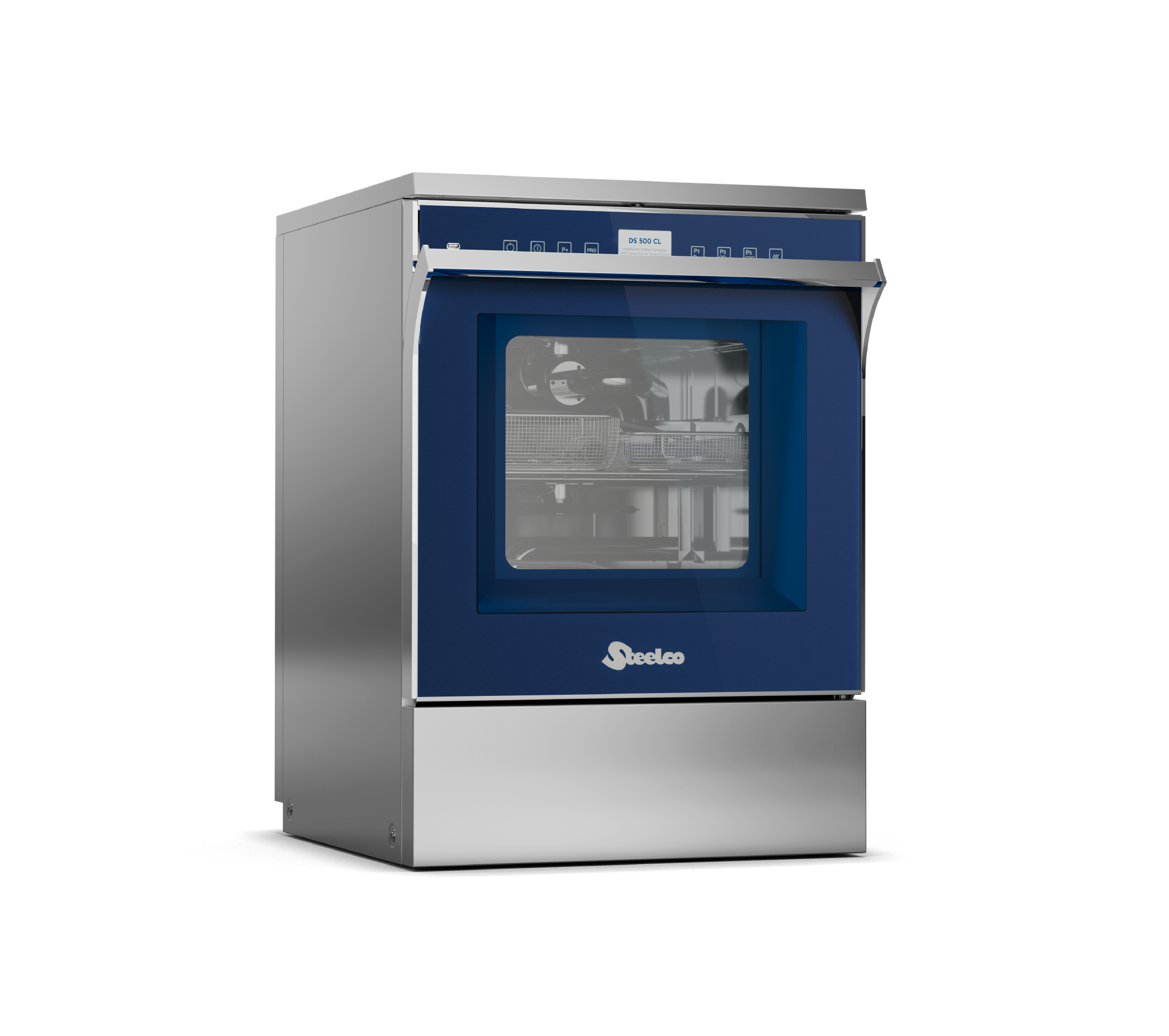 DA 500 Steelco Underbench Washer Disinfectors side view