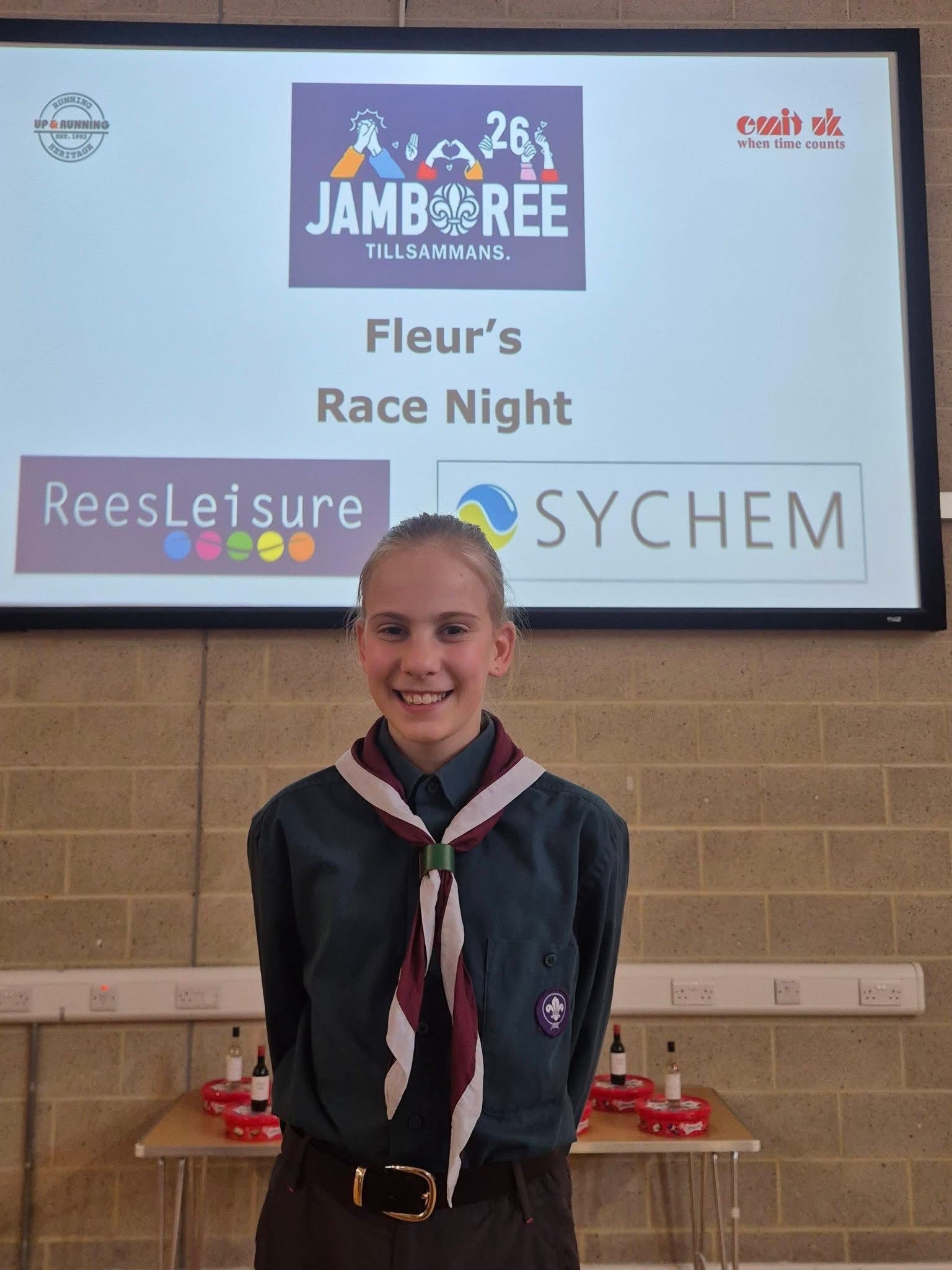 Sychem is supporting a local scout for a fundraising event