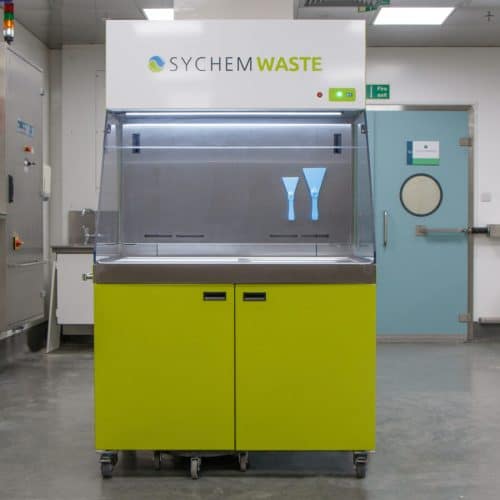 bedding disposal station bins full front