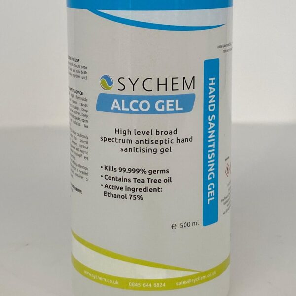 alco gel flip top 500ml sychem