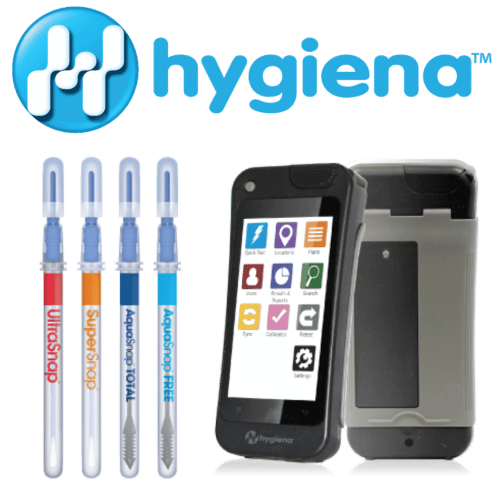 Hygiena Partner Products with logo