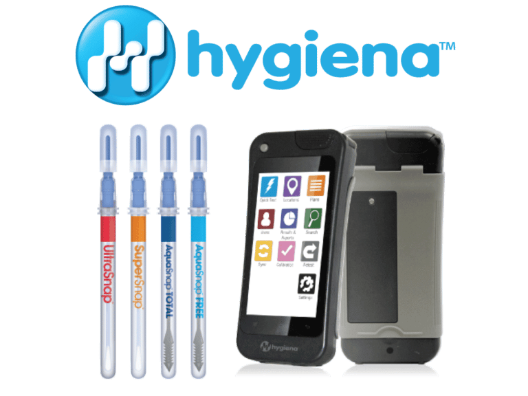 Hygiena Partner Products with logo