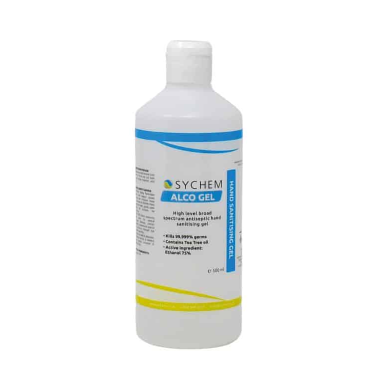 alcohol-based hand gel 500ml Sychem alco gel flip top
