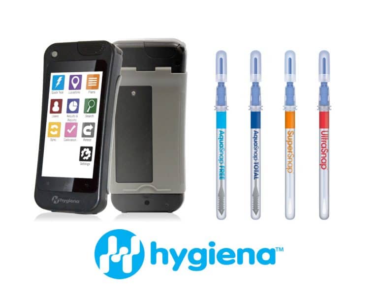 Hygiena Partner Products with logo