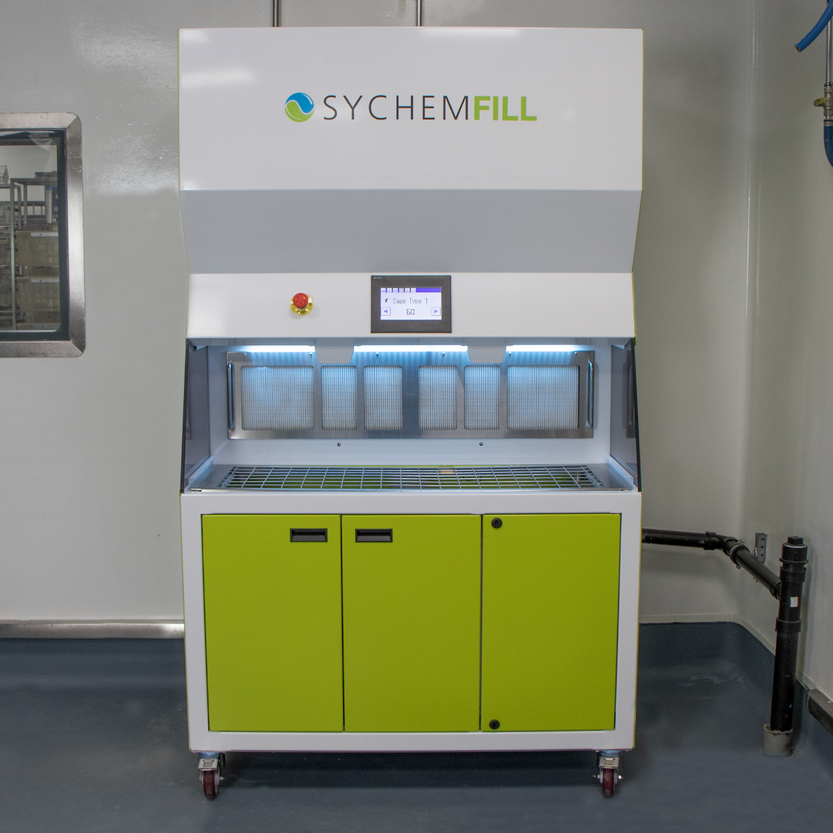 SychemFILL clean bedding dispenser